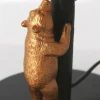 Shop Steinhauer Lampe à poser Animaux 8235ZW, métal, velours, noir, or