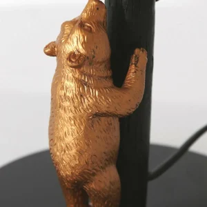 Shop Steinhauer Lampe à poser Animaux 8235ZW, métal, velours, noir, or