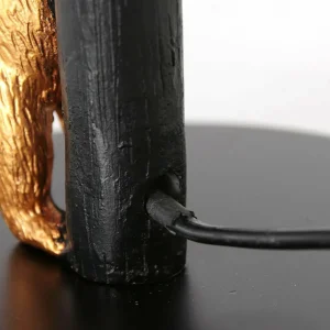 Shop Steinhauer Lampe à poser Animaux 8235ZW, métal, velours, noir, or