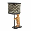 Store Steinhauer Lampe à poser Animaux 3711ZW, tressage noir/naturel