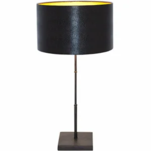 Clearance Holländer Lampe à poser Bambou, brune-noire/dorée