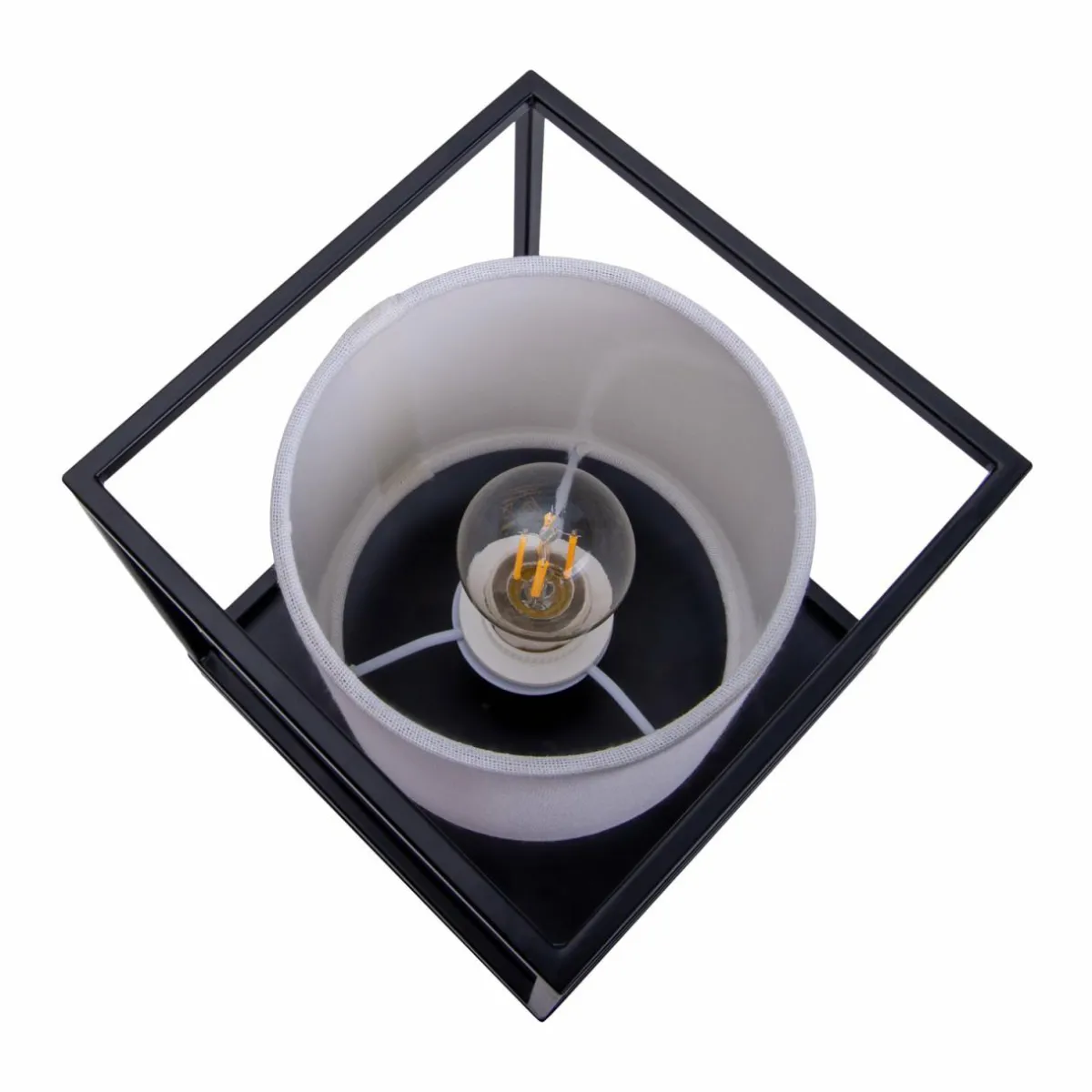lampe__poser_beta_en_mtal_abatjour_tissu_blanc_2.webp Outlet Näve Lampe à poser Beta en métal abat-jour tissu blanc