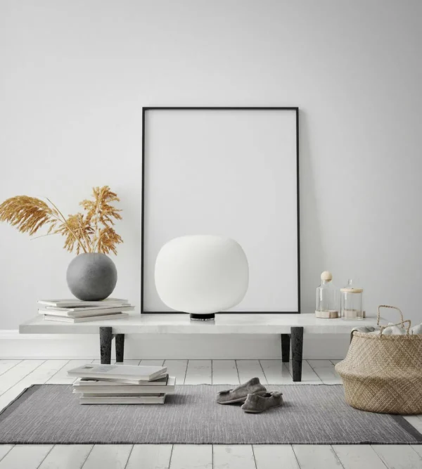 Clearance miloox by Sforzin Lampe à poser Bombo, verre opale, 27 cm, Ø 30 cm
