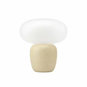 Outlet EGLO Lampe à poser Cahuama, marron clair/blanc, céramique