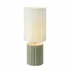 Shop Markslöjd Lampe à poser Can, blanc/gris, hauteur 57 cm, céramique, textile