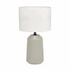 Clearance EGLO Lampe à poser Capalbio pied sable/abat-jour blanc