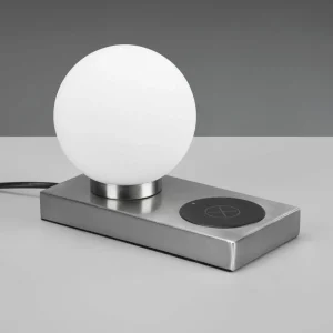 Fashion Reality Leuchten Lampe à poser Chloe avec chargeur, nickel