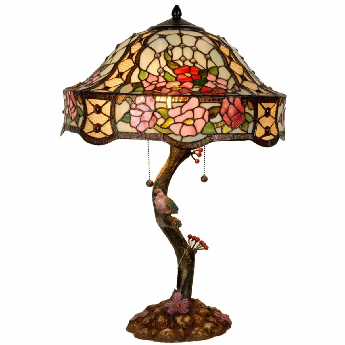 lampe__poser_claire_richement_dcore_0.webp New Clayre&Eef Lampe à poser Claire richement décorée