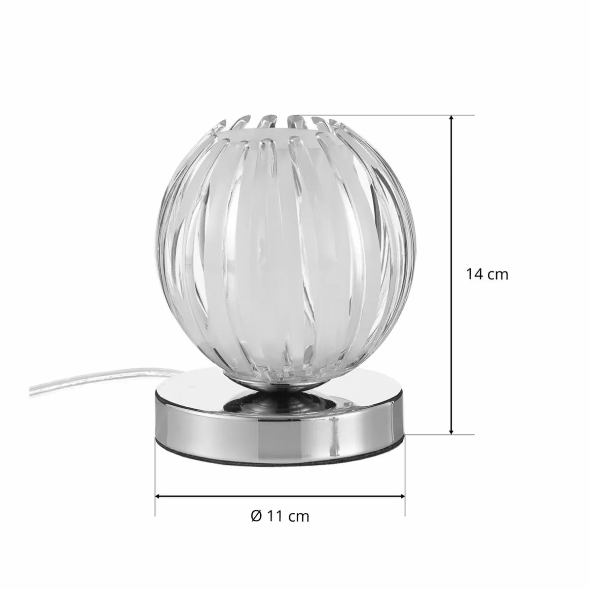 lampe__poser_claw_tactile_abatjour_transparent_5.webp Flash Sale Searchlight Lampe à poser Claw tactile, abat-jour transparent