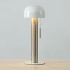 Online Markslöjd Lampe à poser Costa en métal, blanc/nickel