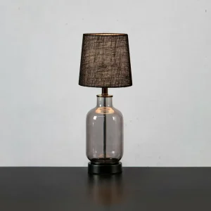 Best Sale Markslöjd Lampe à poser Costero, gris fumé/noir, 43 cm