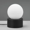 Store Reality Leuchten Lampe à poser Countess opale, pied métal noir