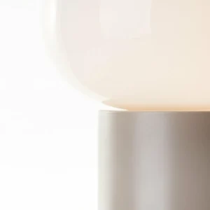 Sale Brilliant Lampe à poser Daeny, verre, taupe