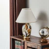 Outlet austrolux Lampe à poser Damasco avec or 24 carats, Ø 30 cm