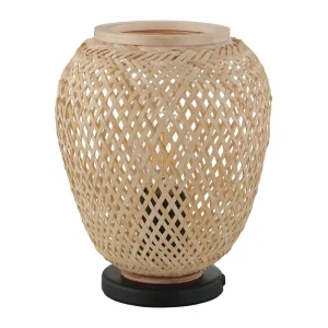 Clearance EGLO Lampe à poser Dembleby en bois, coloris nature