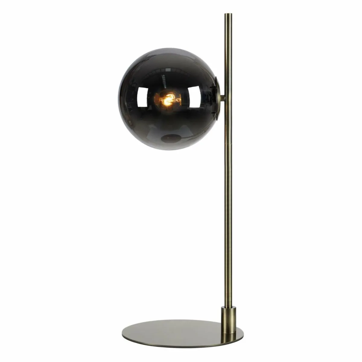 lampe__poser_dione_laitongris_fume_verre_fer_0.webp Sale Markslöjd Lampe à poser Dione, laiton/gris fumée, verre, fer
