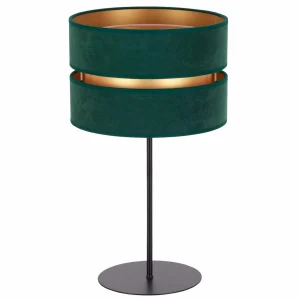 Hot Duolla Lampe à poser Duo, verte/dorée, hauteur 50 cm