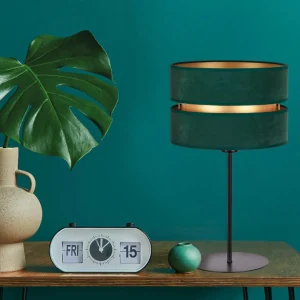 Hot Duolla Lampe à poser Duo, verte/dorée, hauteur 50 cm