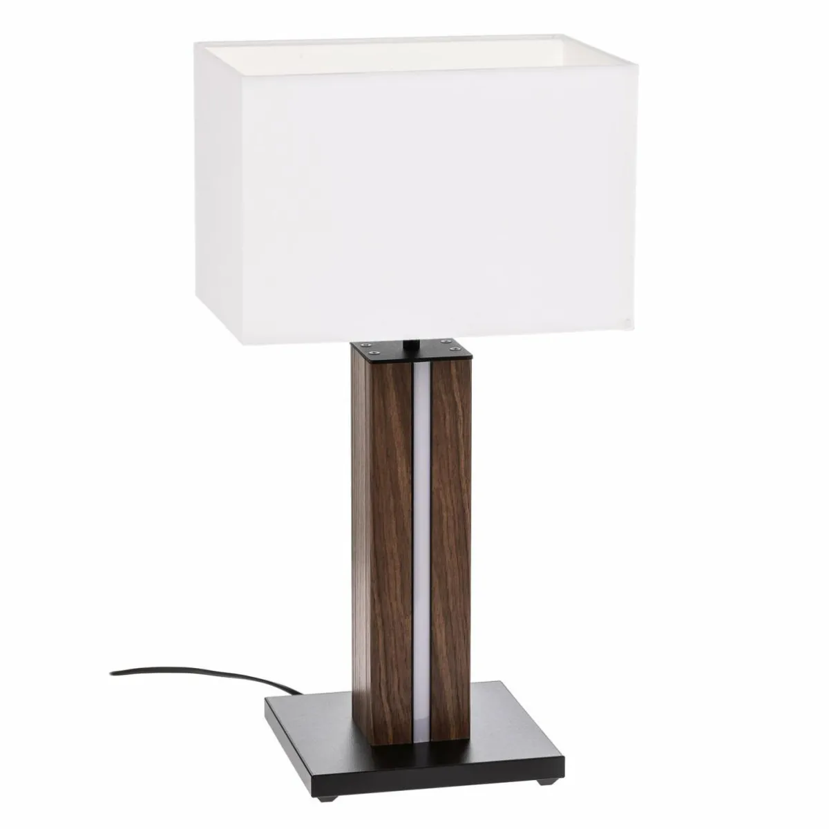 lampe__poser_elegance_dim_placage_noyer_blanc_1.webp Store BRITOP Lampe à poser Elegance, dim, placage noyer, blanc