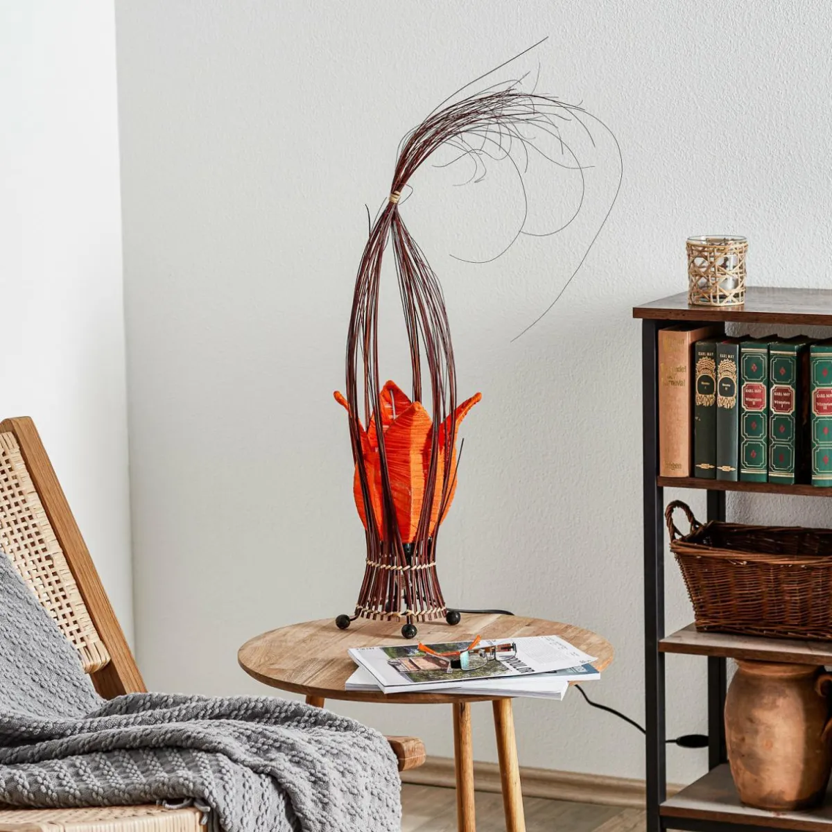 lampe__poser_elena_avec_abatjour_tissu_orange_0.webp Shop Woru Lampe à poser Elena avec abat-jour tissu, orange