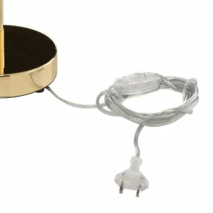 Hot Argon Lampe à poser en tissu Long blanche/grise/laiton