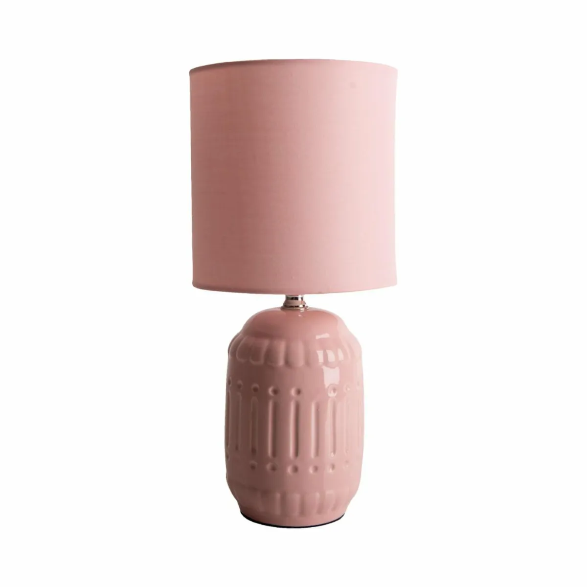 lampe__poser_erida_cramiquetissu_vieux_rose_1.webp Best Näve Lampe à poser Erida, céramique/tissu, vieux rose
