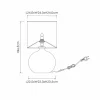 Discount Lucide Lampe à poser Esterad, noir, Ø 24 cm, hauteur 47 cm, verre