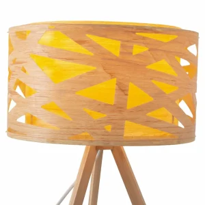 Shop Näve Lampe à poser Finja support trépied en bambou