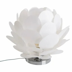 Online Näve Lampe à poser Fora en forme de fleur, blanche