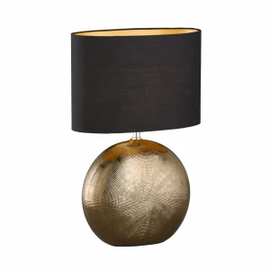 Outlet FISCHER & HONSEL Lampe à poser Foro, bronze/noir, hauteur 53 cm