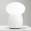 Discount Fabas Luce Lampe à poser Freddy, blanc, hauteur 30 cm, verre soufflé, E27