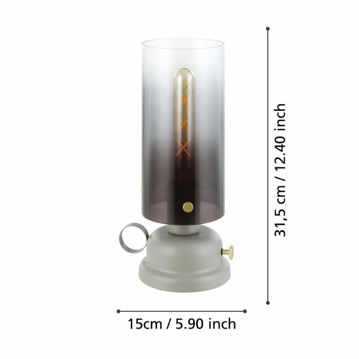 lampe__poser_gargrave_au_design_de_lampe__huile_1.webp Clearance EGLO Lampe à poser Gargrave au design de lampe à huile