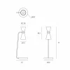 Best miloox by Sforzin Lampe à poser Graal hauteur 77cm