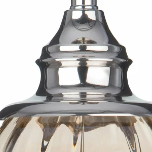 Fashion Searchlight Lampe à poser Greyson avec abat-jour en tissu brun