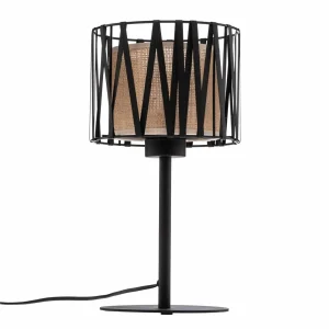 Shop TK Lighting Lampe à poser Harmony, noir, Jute Natur, hauteur 37 cm