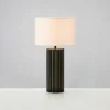 New Markslöjd Lampe à poser Hashira avec abat-jour tissu, noire