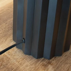 New Markslöjd Lampe à poser Hashira avec abat-jour tissu, noire