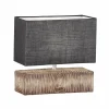 Sale FISCHER & HONSEL Lampe à poser Hauke avec abat-jour en lin 18x13 cm
