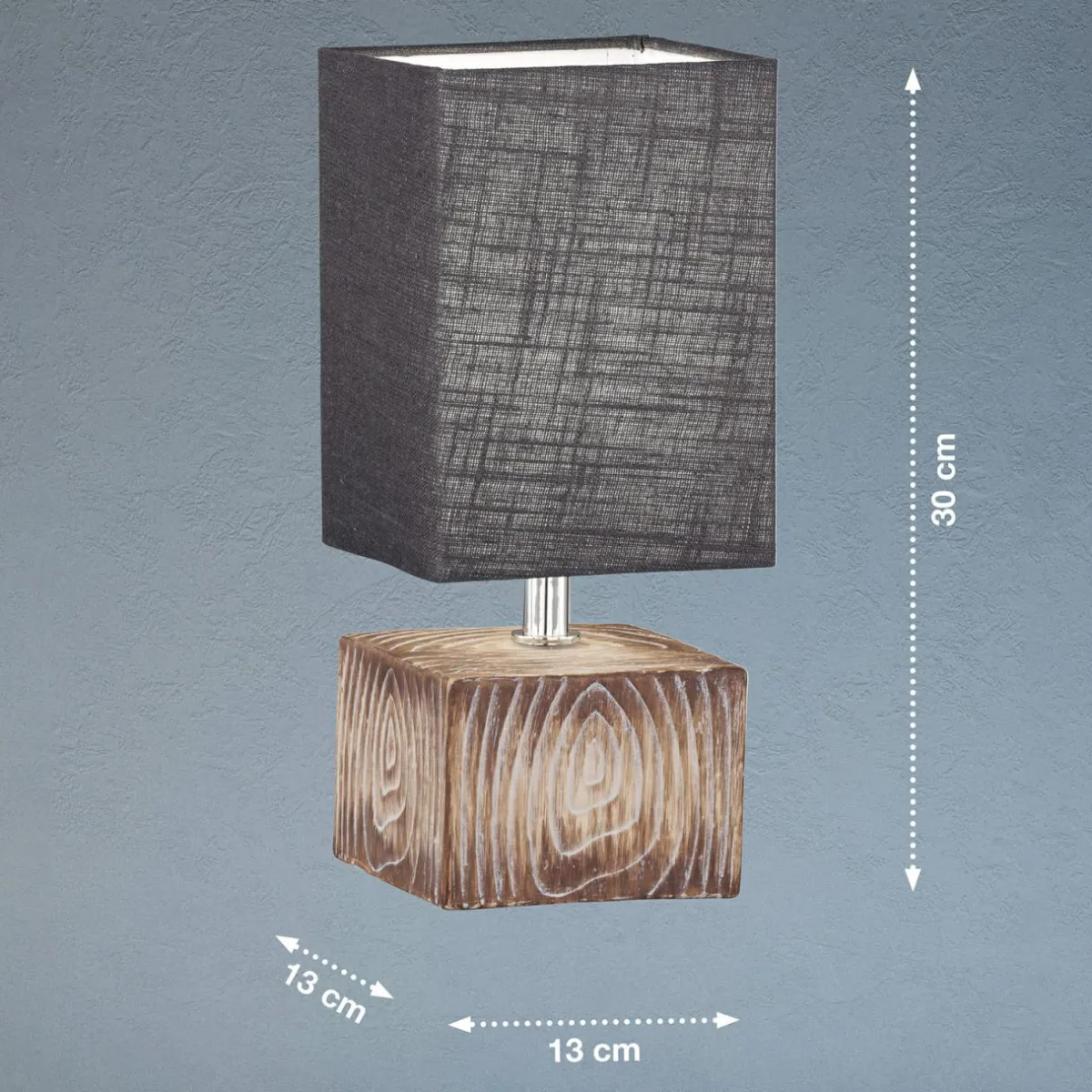 lampe__poser_hauke_avec_abatjour_en_lin_xcm_0.webp Best Sale FISCHER & HONSEL Lampe à poser Hauke avec abat-jour en lin 13x13 cm