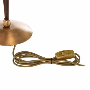 Flash Sale Avonni Lampe à poser HML-9009-1EB avec abat-jour tissu