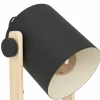 Hot EGLO Lampe à poser Hornwood, hauteur 42 cm, noir/brun, acier
