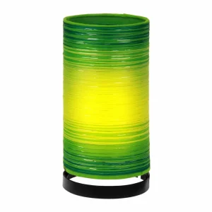 Shop Woru Lampe à poser Julie enroulée avec fils, verte