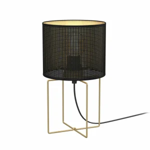 Cheap Luminex Lampe à poser Kamil avec abat-jour métal perforé