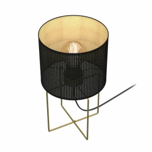 Cheap Luminex Lampe à poser Kamil avec abat-jour métal perforé