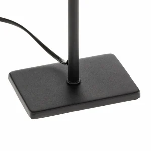 Clearance FH Lighting Lampe à poser Kate, abat-jour tissu, noir/doré