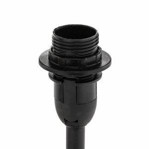 Clearance FH Lighting Lampe à poser Kate, abat-jour tissu, noir/doré