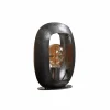 Fashion Zijlstra Lampe à poser Kazumi, noir-nickel/dorée, 30 cm