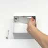 Online Linea Light Lampe à poser LED rechargeable Dama, blanc, aluminium, ABS
