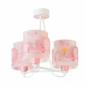 Shop Dalber Lampe à poser Little Éléphant, 3 lampes, rose