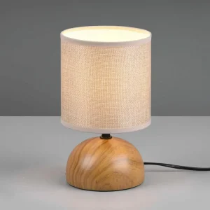 Fashion Reality Leuchten Lampe à poser Luci, beige/aspect bois